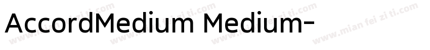 AccordMedium Medium字体转换